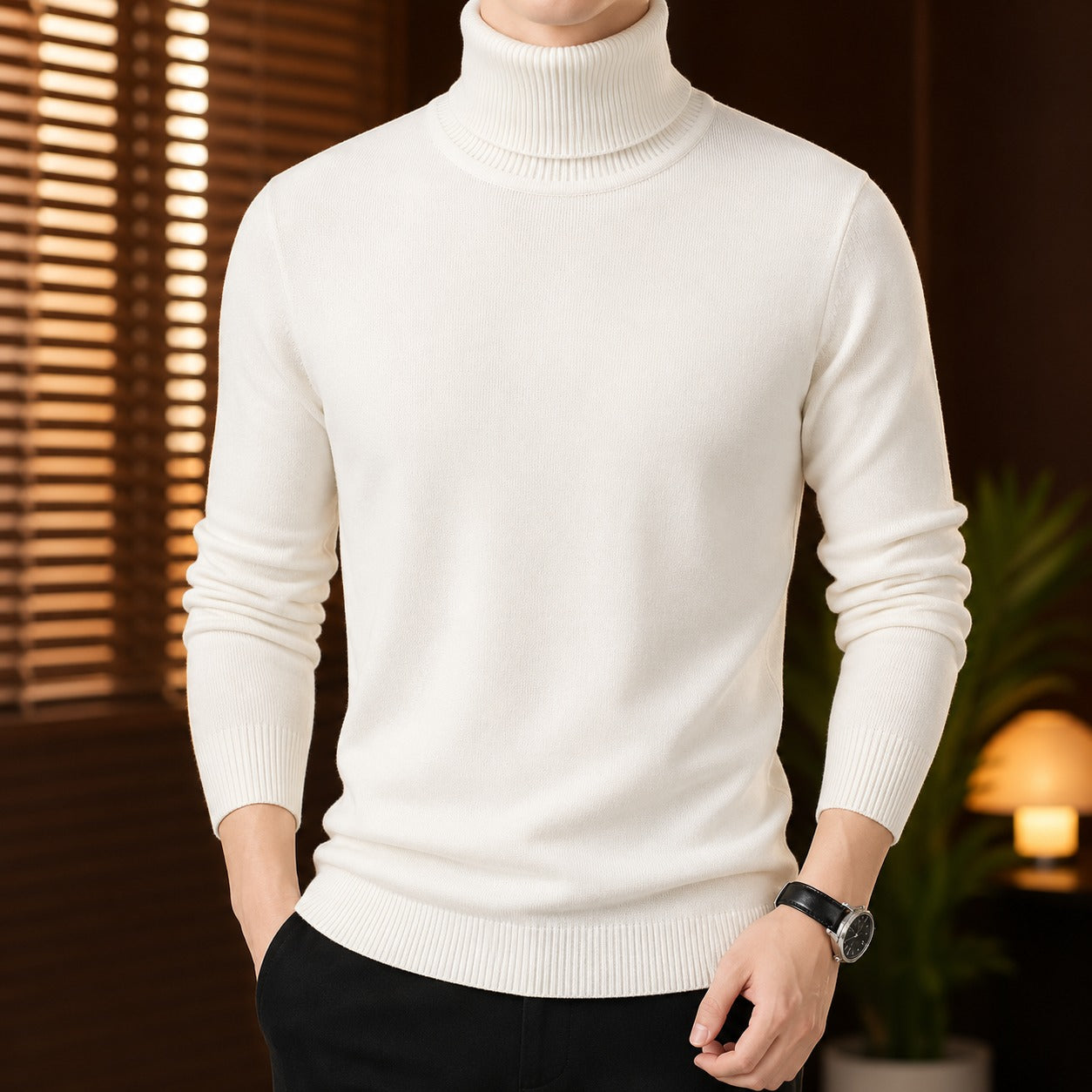 Vermont™ Turtleneck Sweater with Velvet-Lined Interior