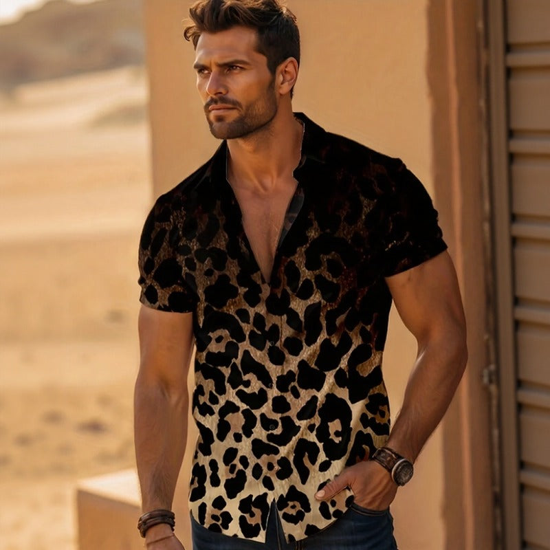 Leo™ Shirt with Gradient Animal Print