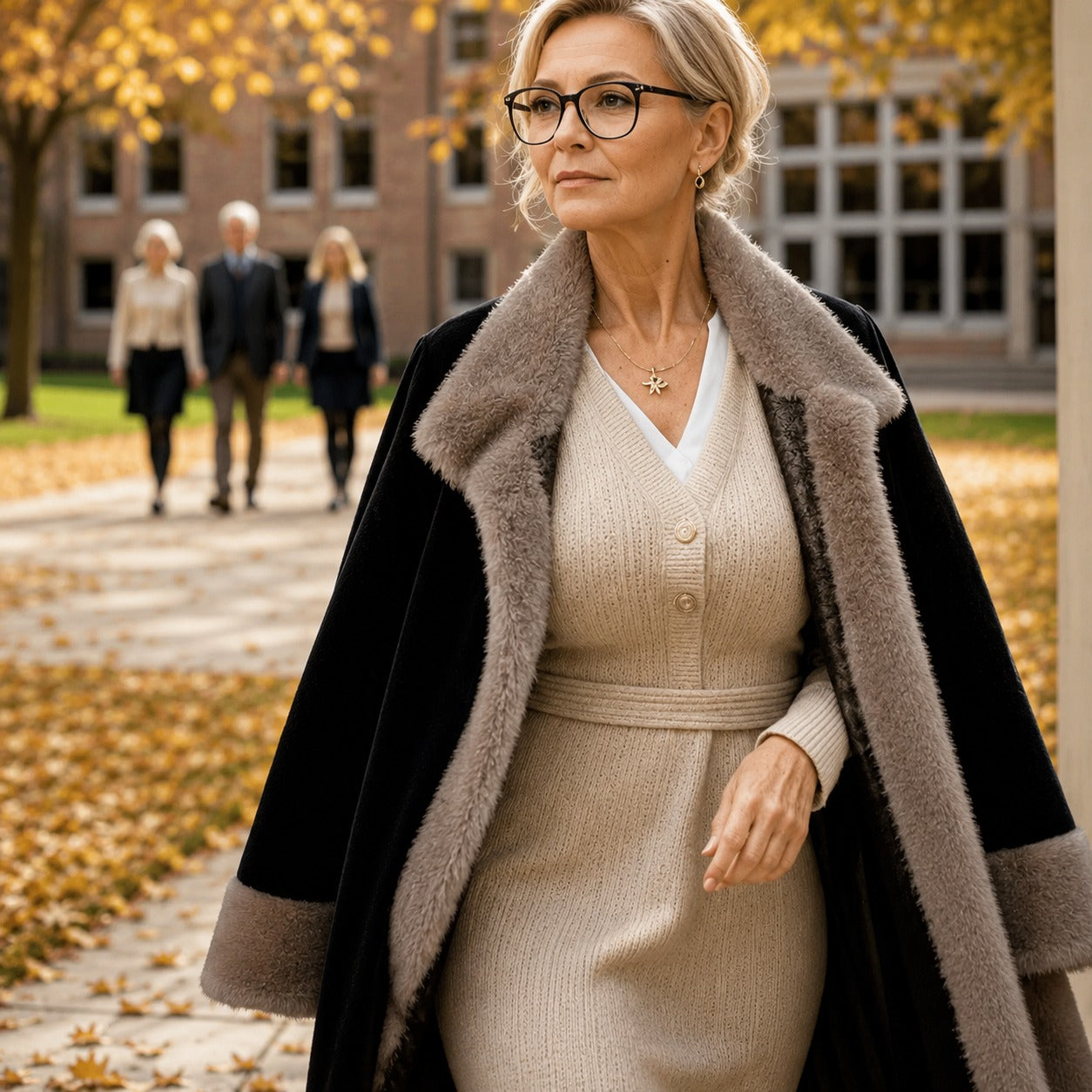 Saint Moritz™ Luxury Faux Velvet Coat for Elegant Winter Comfort