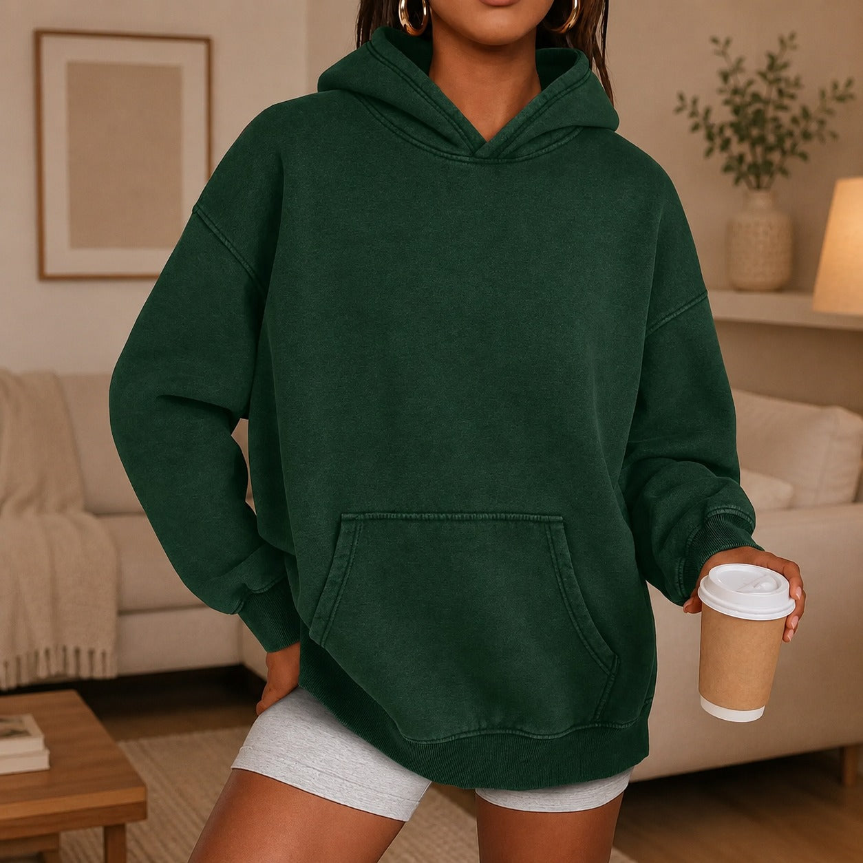 Kaya™ Oversized Hoodie with Kangaroo Pocket