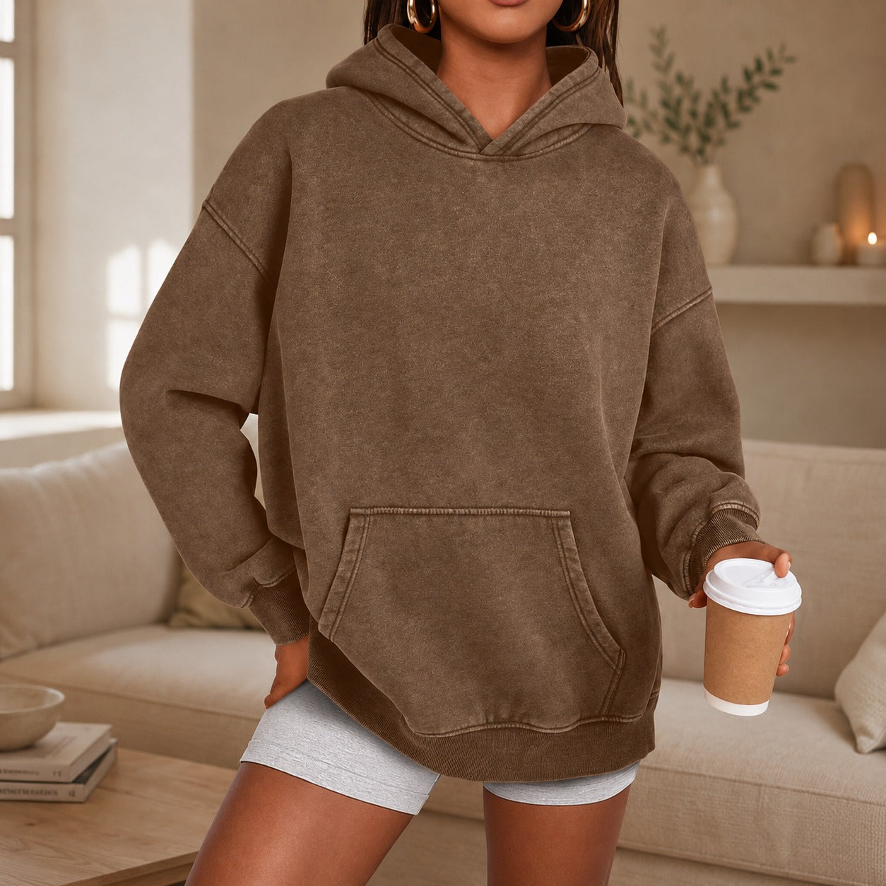 Kaya™ Oversized Hoodie with Kangaroo Pocket