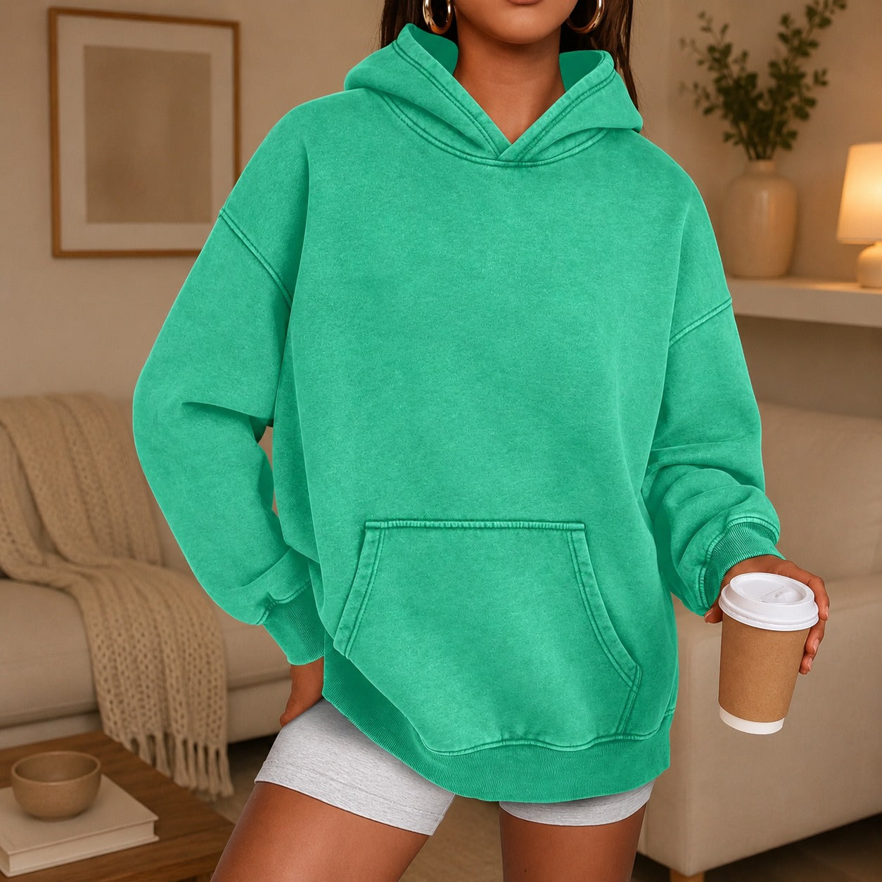 Kaya™ Oversized Hoodie with Kangaroo Pocket