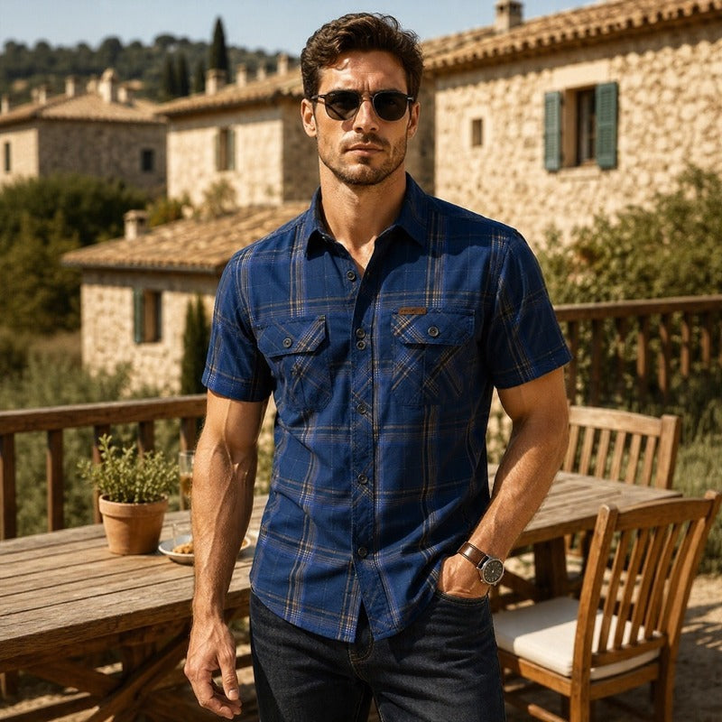 Trailmont™ Plaid Shirt With Front Utility Pockets and Rugged Style