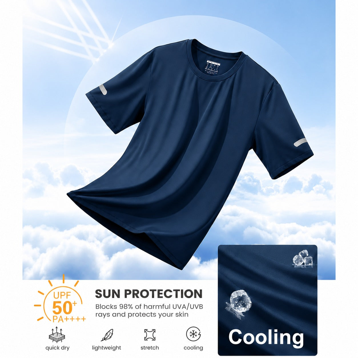 Branson™ T-Shirt with UPF 50+ Sun Protection and DryFit Technology