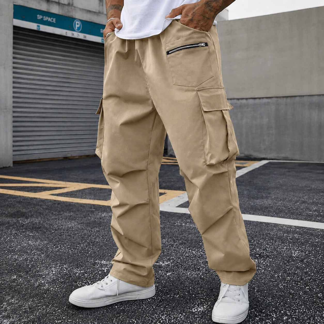 Pants Orson™ with Utility Pockets, Drawstring Waist and Relaxed Fit