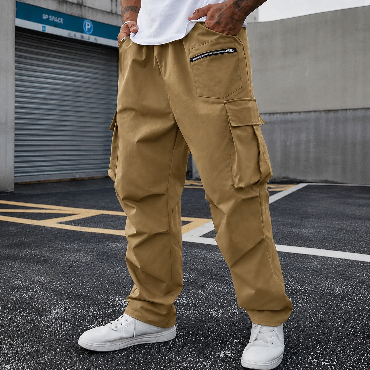 Pants Orson™ with Utility Pockets, Drawstring Waist and Relaxed Fit