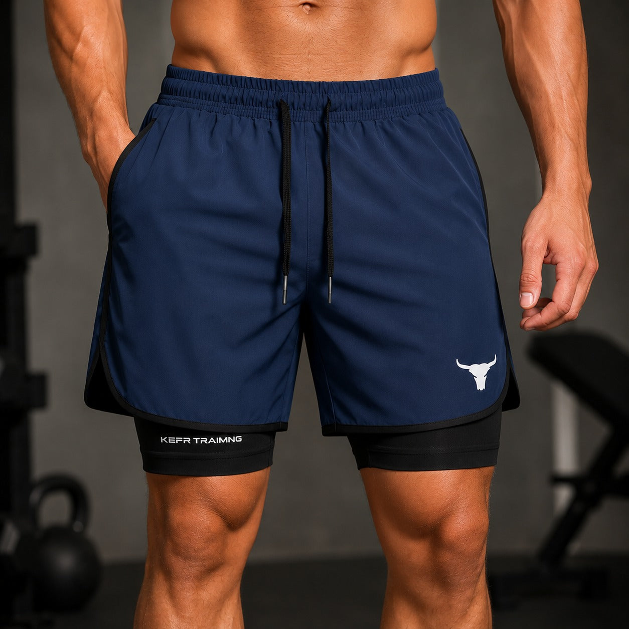 Shorts Kael™ 2-in-1 with Compression Liner, Drawstring Waist and Side Pockets