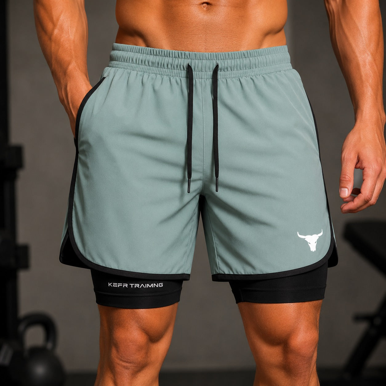 Shorts Kael™ 2-in-1 with Compression Liner, Drawstring Waist and Side Pockets