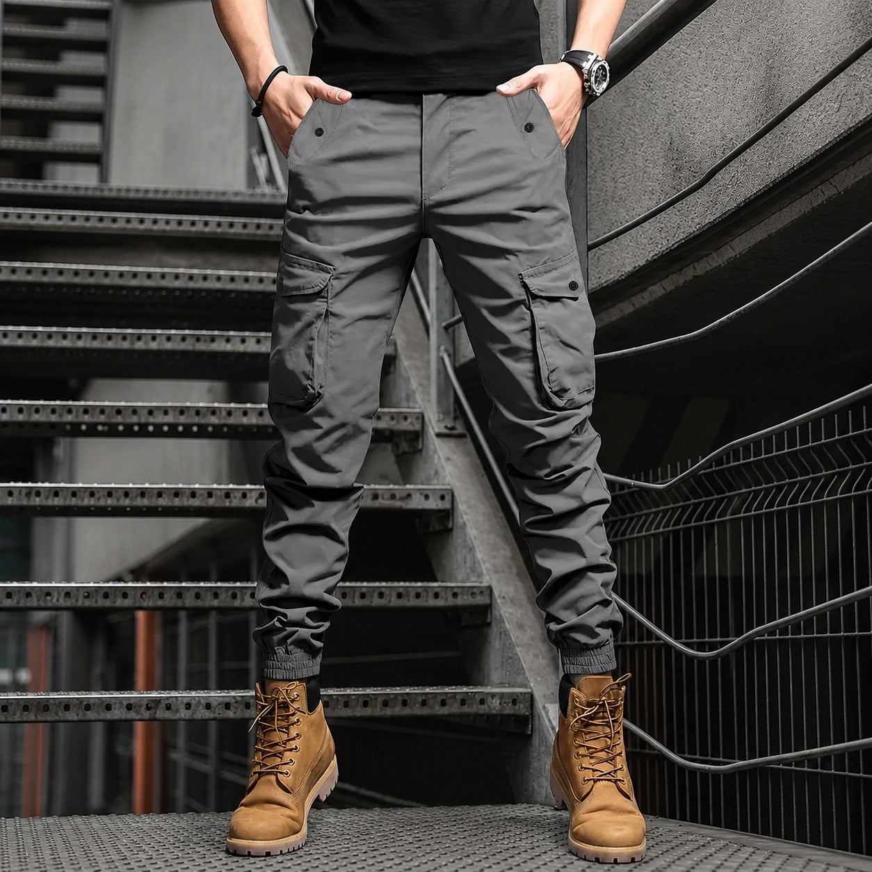 Cargo Pants Hawke™ with Utility Pockets, Stretch Fabric and Jogger Fit