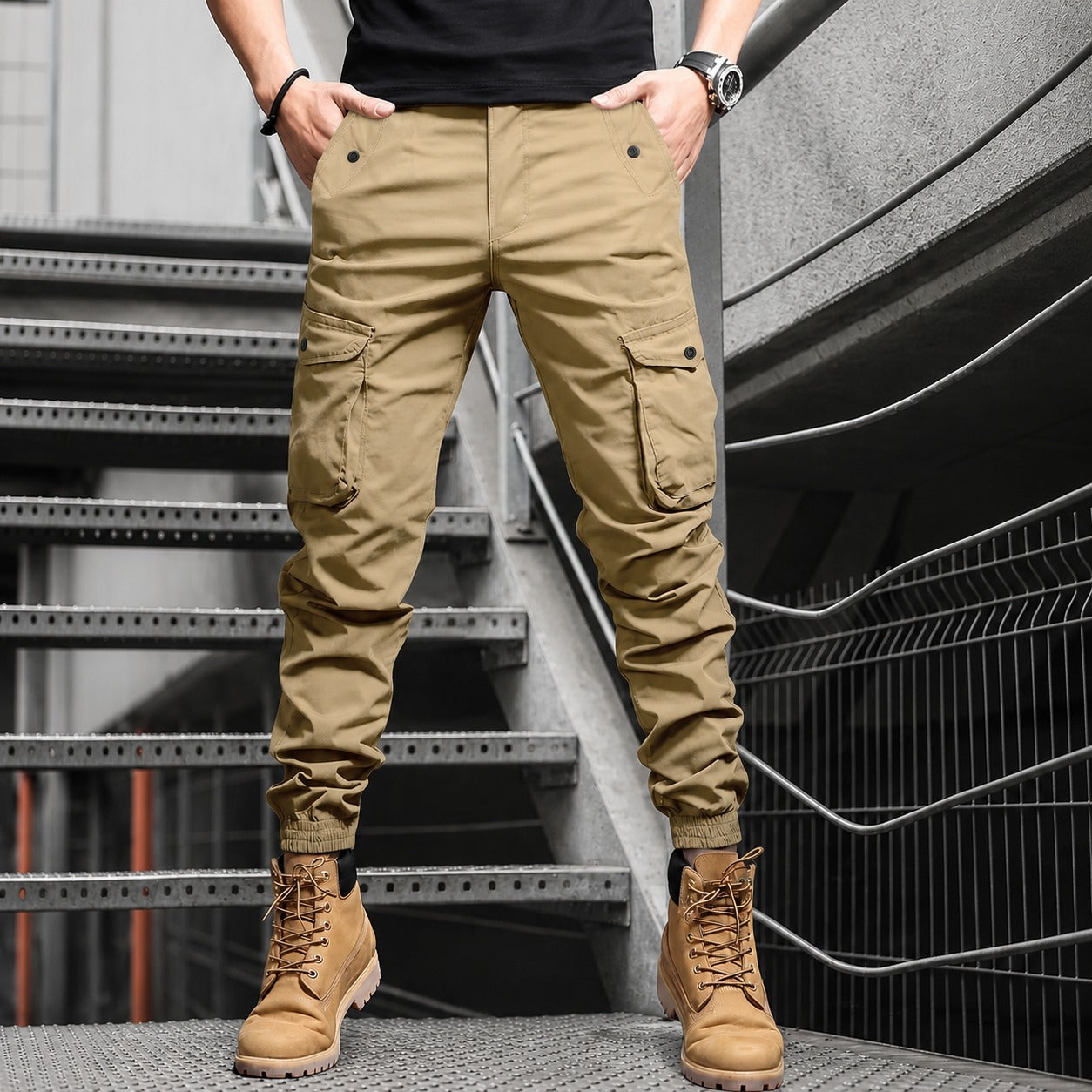 Cargo Pants Hawke™ with Utility Pockets, Stretch Fabric and Jogger Fit