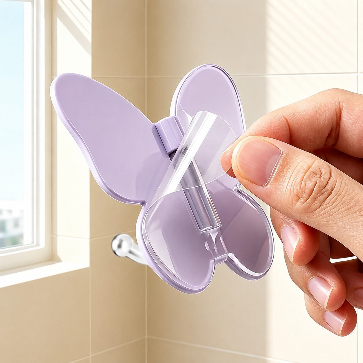 [BUY 5, GET 5 FREE] Butterfly Adhesive Hook Set with Adjustable Wings and 3 Swivel Hooks