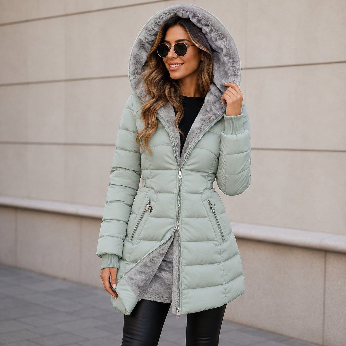 Mirelly™ Quilted Coat with Soft Interior Lining