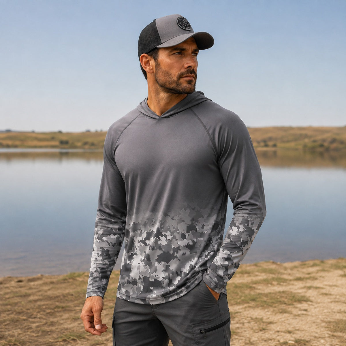 UV Shirt Scott™ with Hood and Breathable Fabric – Ideal for Outdoor Sports