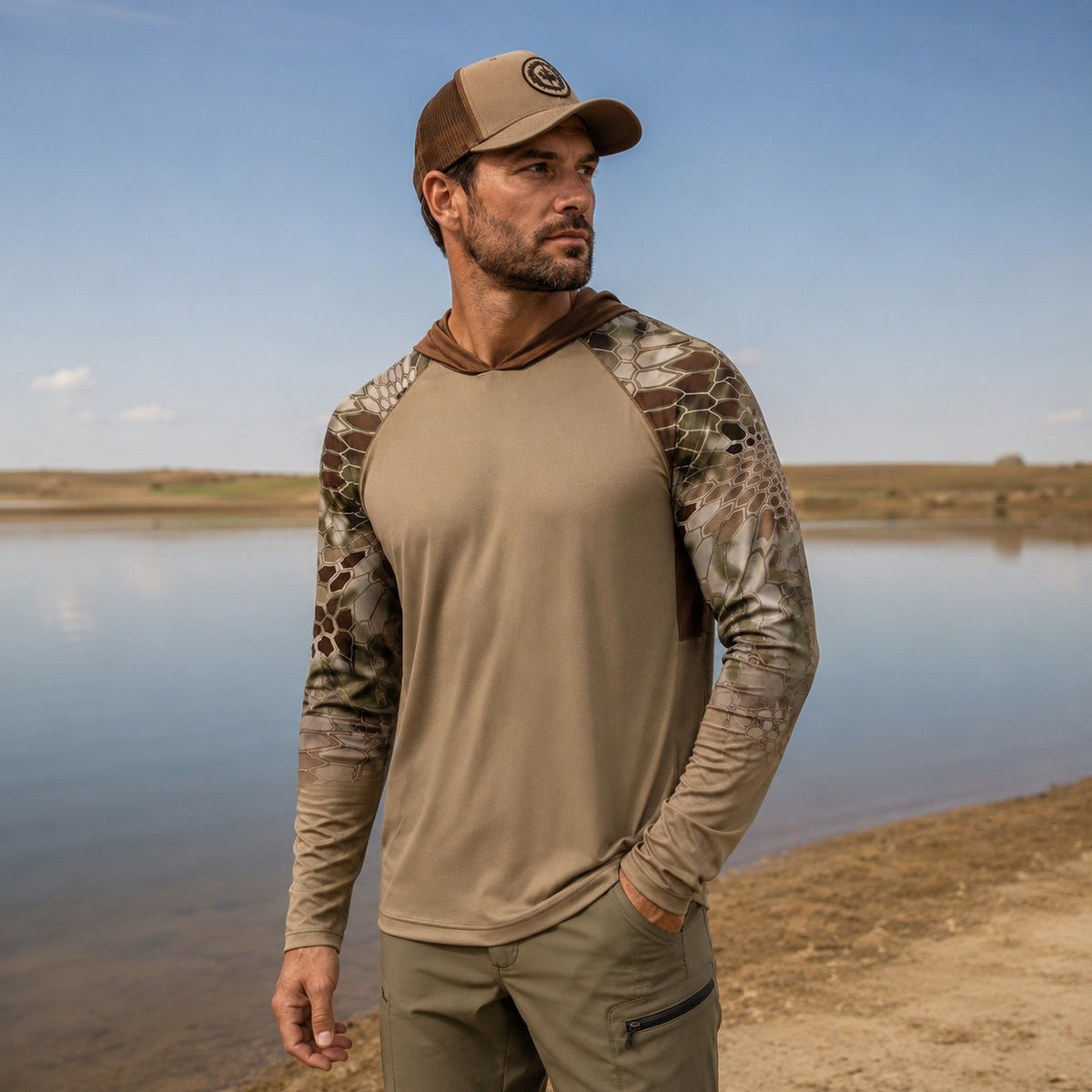 UV Shirt Scott™ with Hood and Breathable Fabric – Ideal for Outdoor Sports