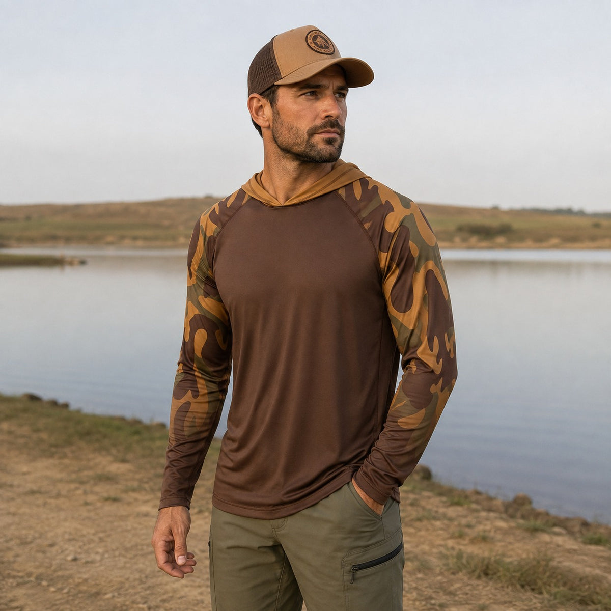UV Shirt Scott™ with Hood and Breathable Fabric – Ideal for Outdoor Sports