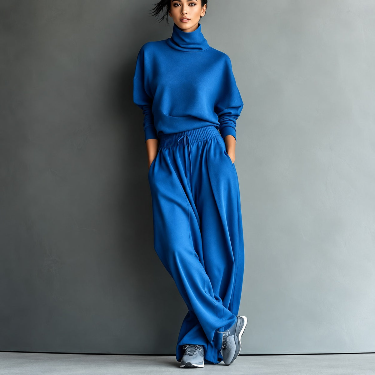 Set April™ with Turtleneck Top and Wide-Leg Pants