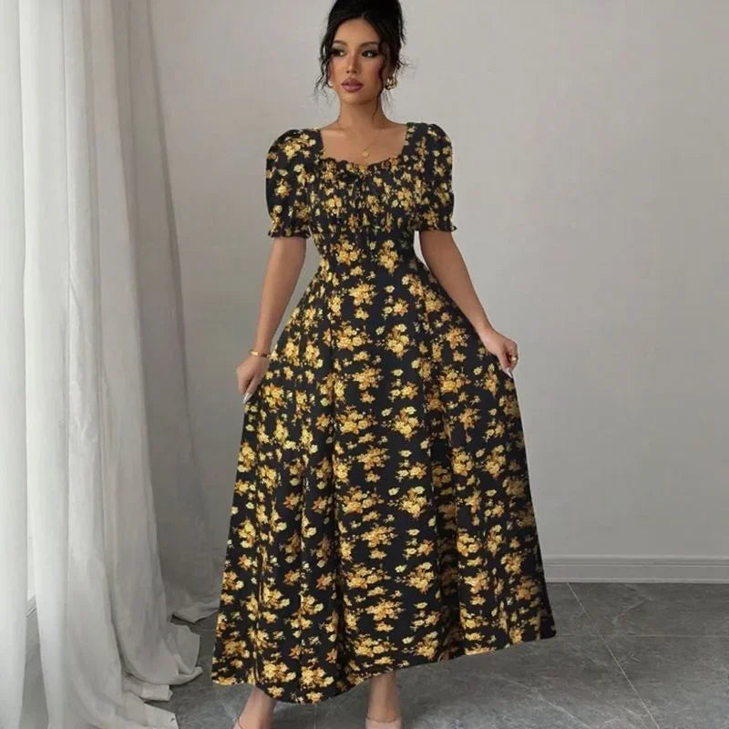 Women's European Fashion Dress in fine cotton / A touch of charm to brighten up your days and nights!