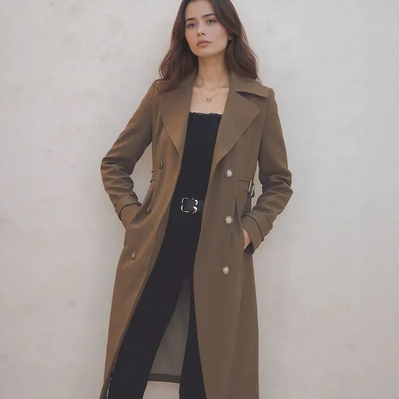 [🔥Last Day of the Promotion – Buy 1, Get 1 FREE!] Lady Luxe™ Coat with Velvet Lining / A Refined Classic that Warms with Charm!