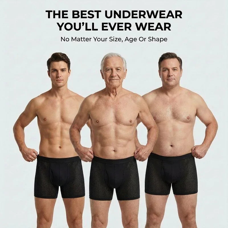 3-Pack- PREMIUM BAMBOO FIBRE BOXER SHORTS