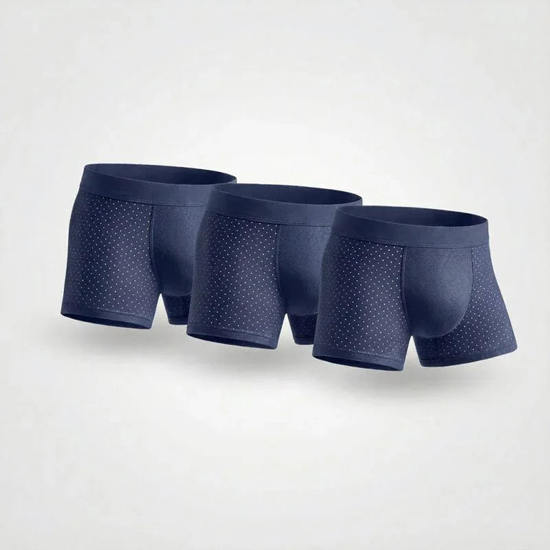 3-Pack- PREMIUM BAMBOO FIBRE BOXER SHORTS