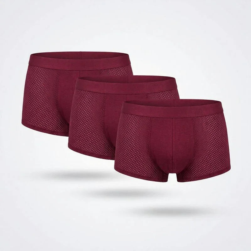 3-Pack- PREMIUM BAMBOO FIBRE BOXER SHORTS