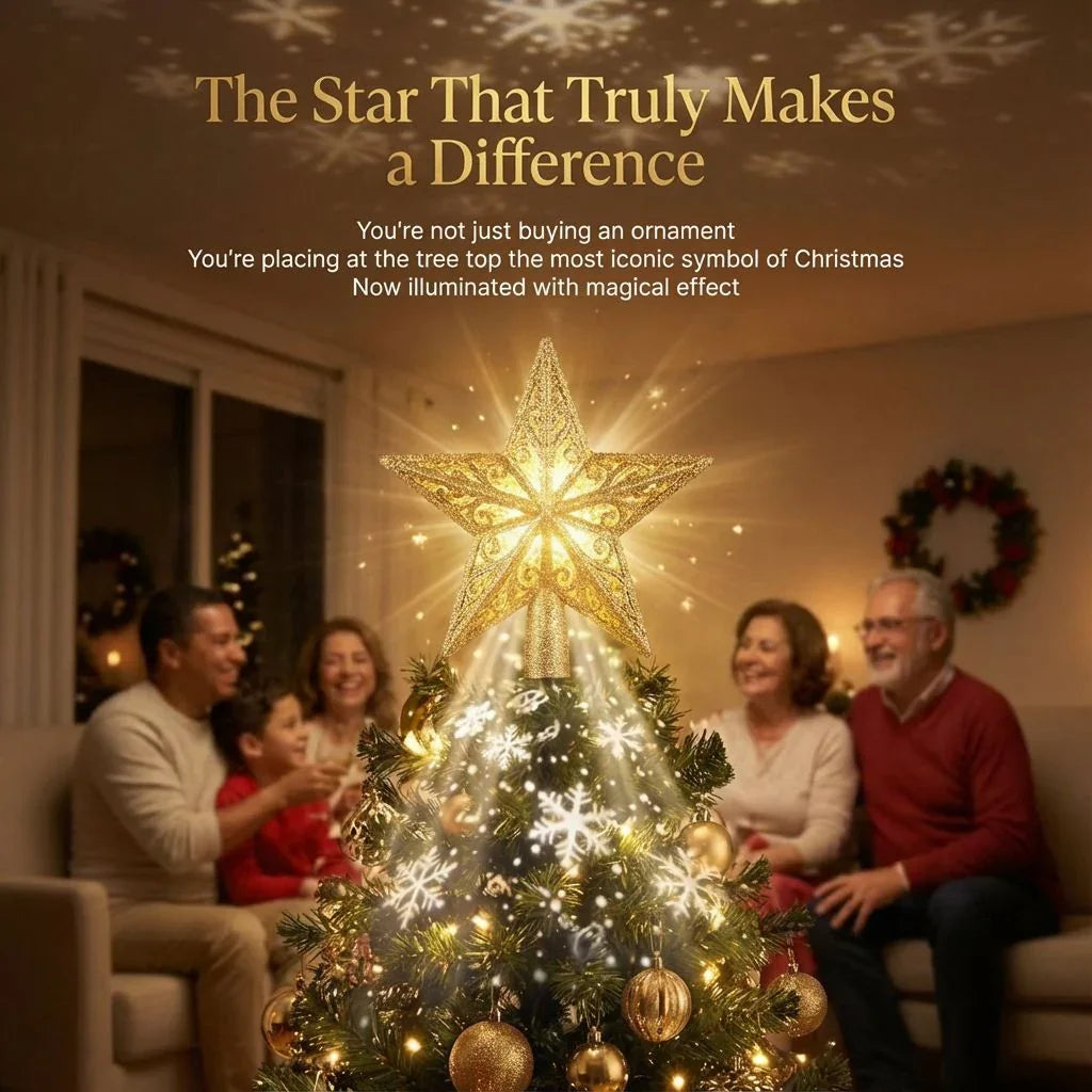 Christmas Projector for the Top of the Christmas Tree / Bring the Christmas Spirit Into Your Home!