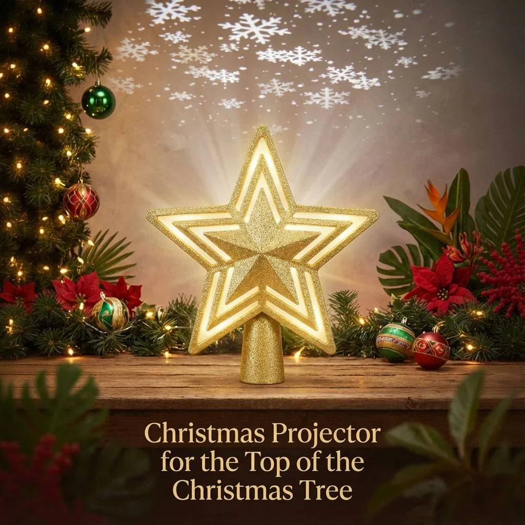 Christmas Projector for the Top of the Christmas Tree / Bring the Christmas Spirit Into Your Home!