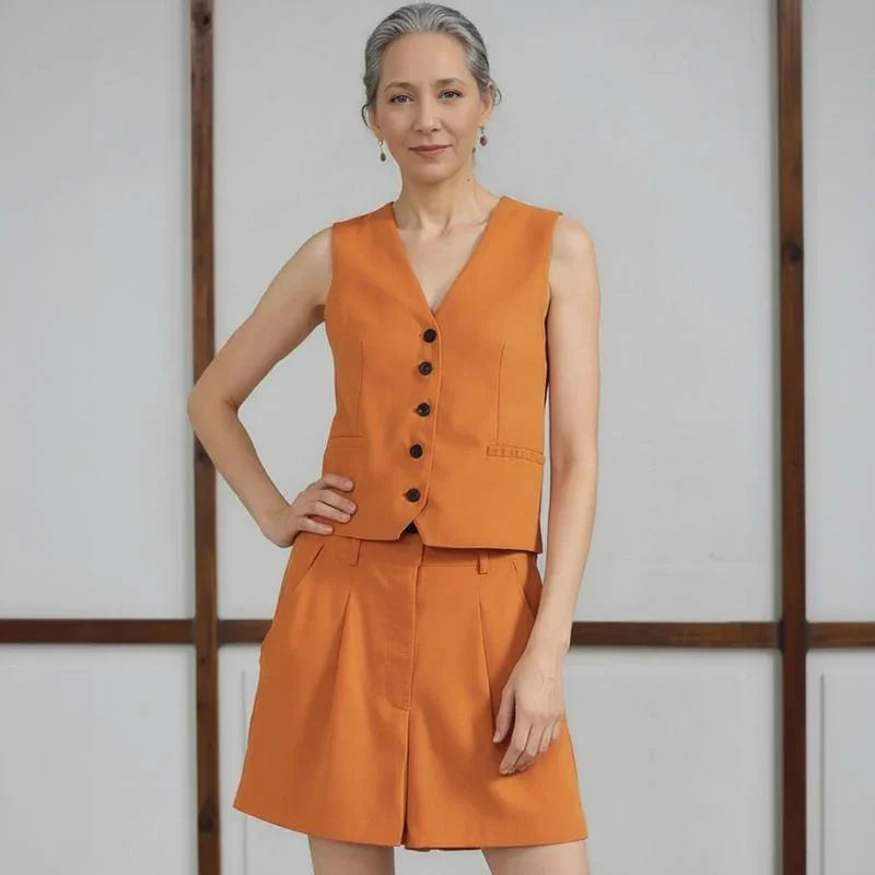 Ipanema™ Set in Casual Cotton Blend Tailoring / Lightweight, Chic, and Timeless!