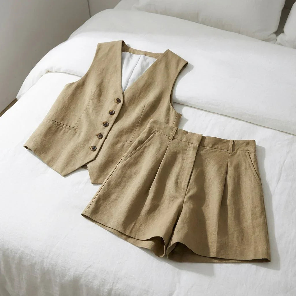 Ipanema™ Set in Casual Cotton Blend Tailoring / Lightweight, Chic, and Timeless!
