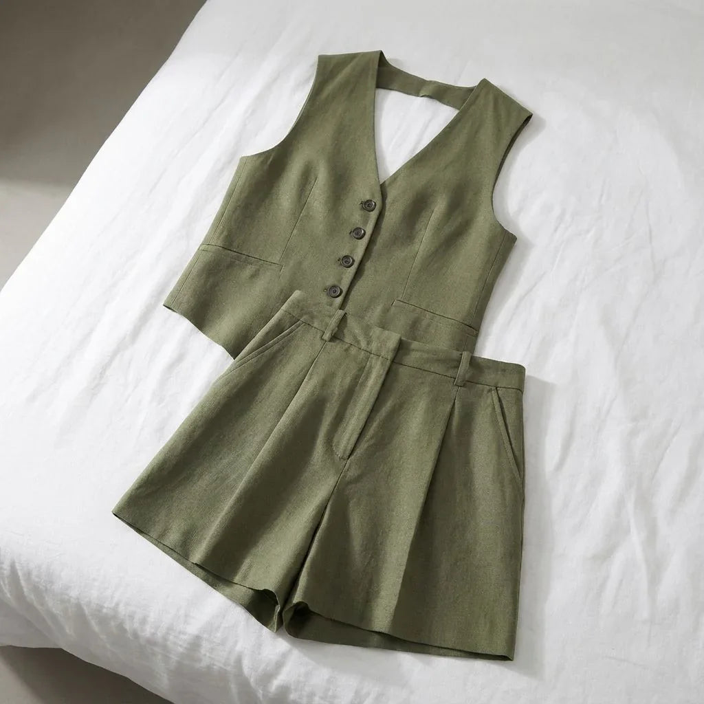 Ipanema™ Set in Casual Cotton Blend Tailoring / Lightweight, Chic, and Timeless!