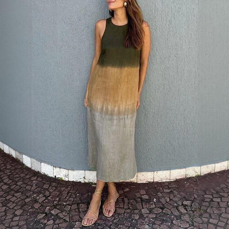 Siena™ Linen-Cotton Dress with Soft Gradient Effect / Effortless Comfort and Freedom!