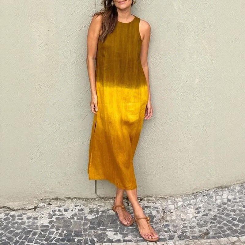 Siena™ Linen-Cotton Dress with Soft Gradient Effect / Effortless Comfort and Freedom!