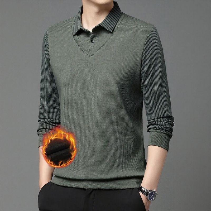 Vanguard™ Dress Shirt with Two-Piece Effect and Velvety Interior for Maximum Thermal Comfort!