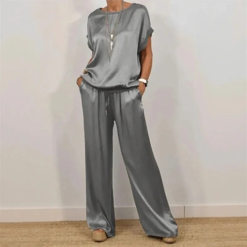 Aurelle™ Luxe Satin-Feel Flowing Set