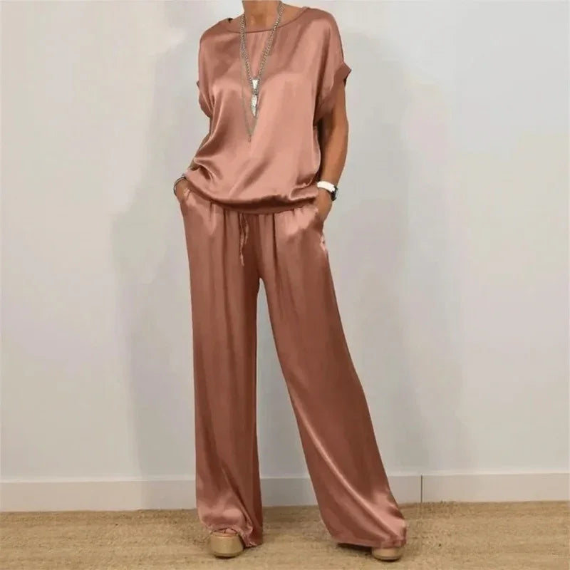 Aurelle™ Luxe Satin-Feel Flowing Set