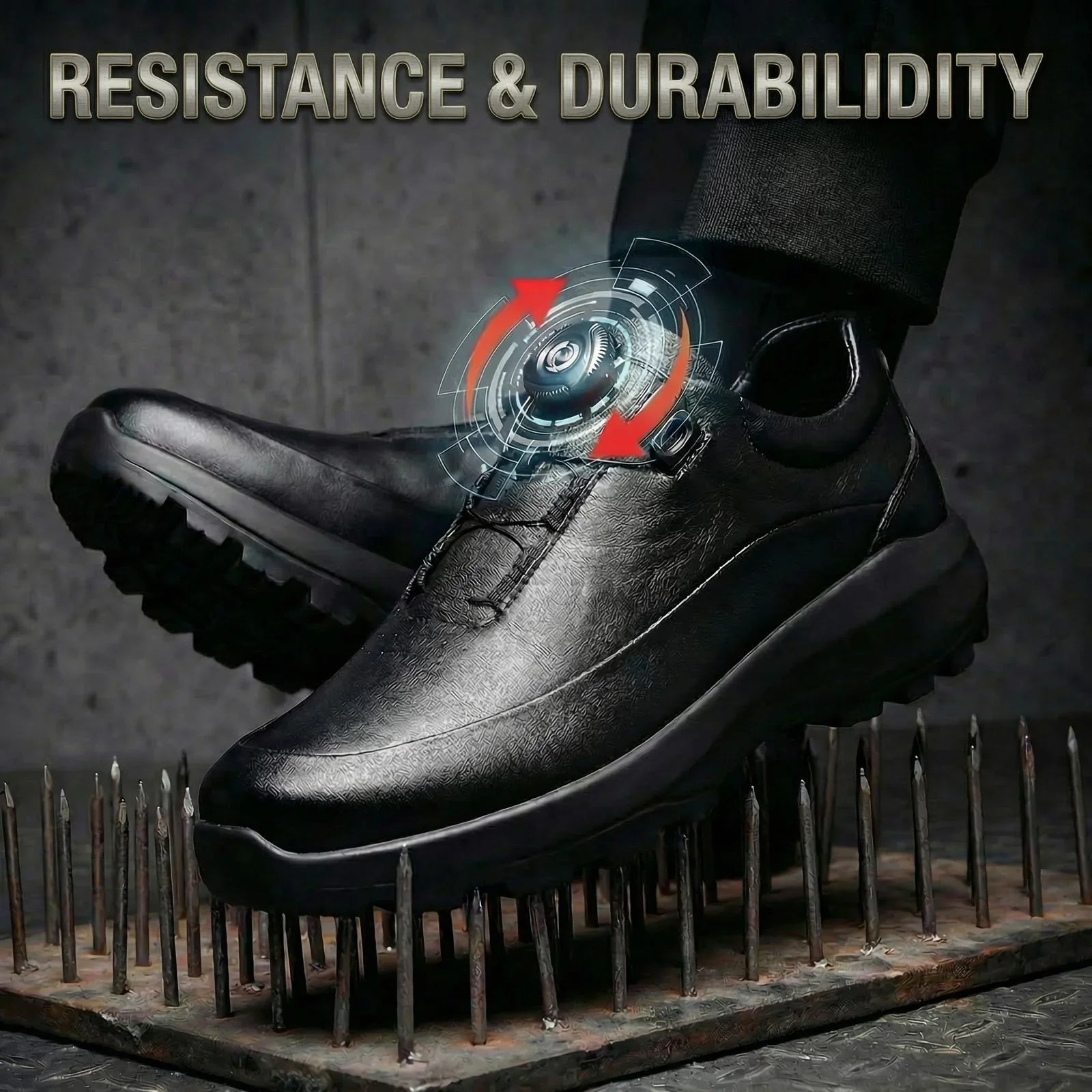 Altair™ Premium Leather Shoe with High-Durability Construction