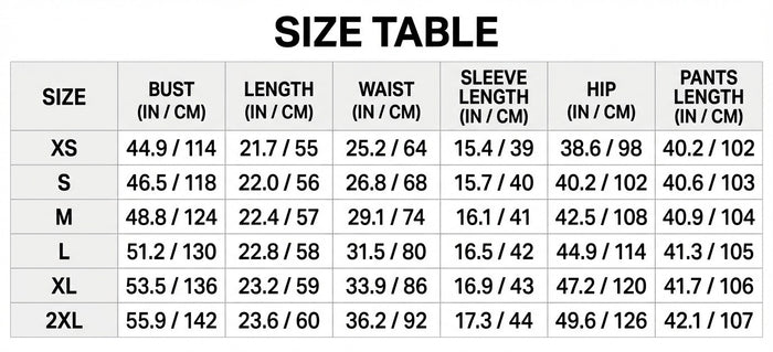 Size Guide