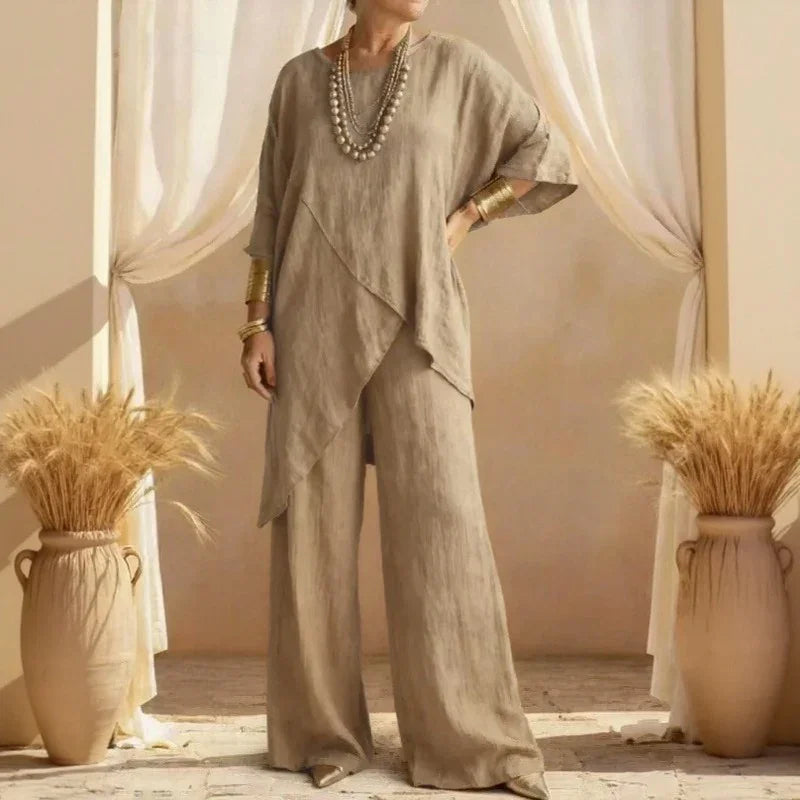 Serenza™ Set with an Asymmetrical Design and Flowing Silhouette