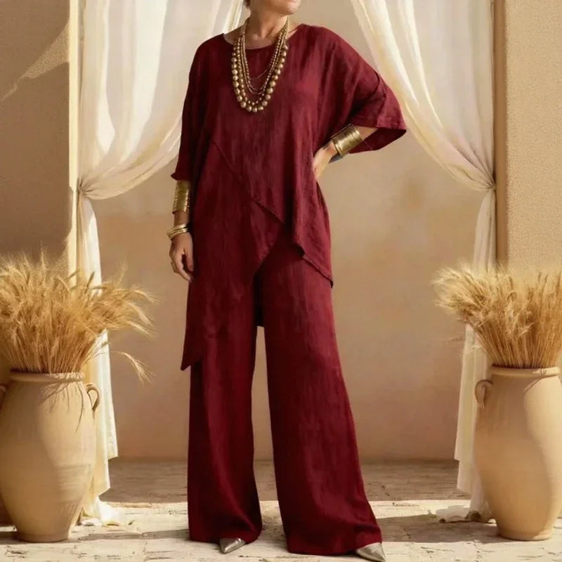 Serenza™ Set with an Asymmetrical Design and Flowing Silhouette