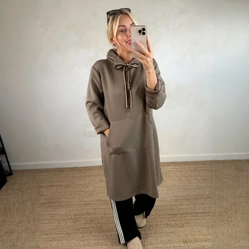 Dalen™ Dress-Style Hoodie with Urban Design