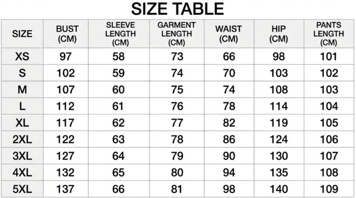 Size Guide