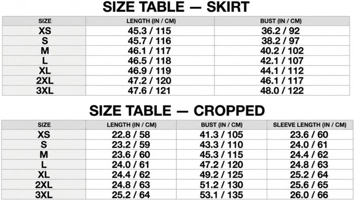 Size Guide