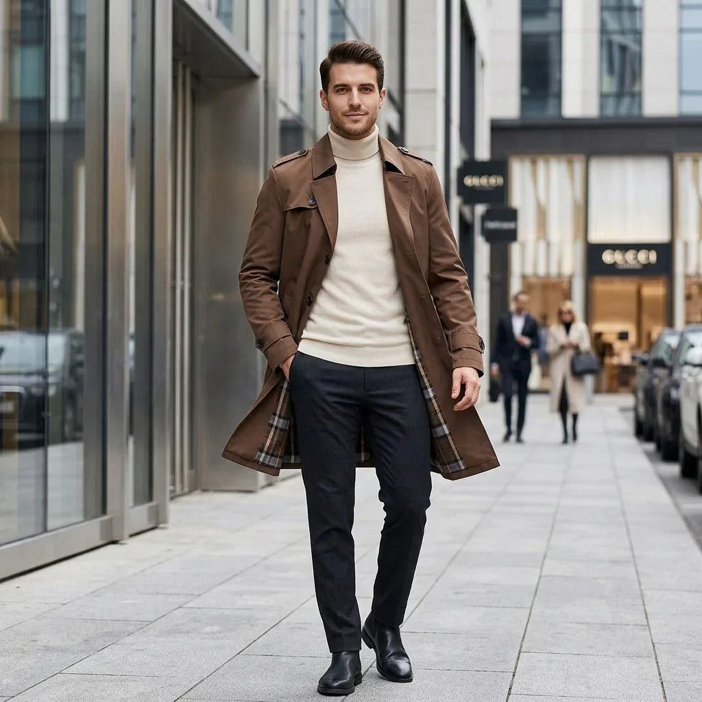 Bravon™ Coat with Imposing Cut and Premium Finish