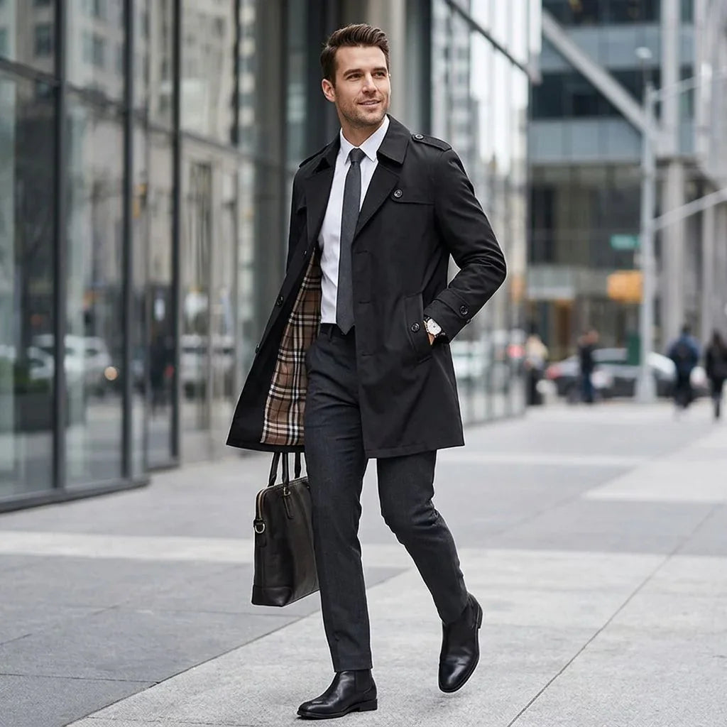 Bravon™ Coat with Imposing Cut and Premium Finish