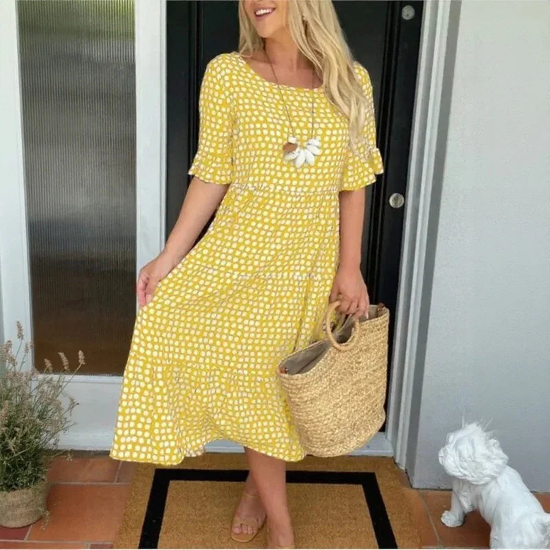 Eloria™ Dress with Relaxed Fit and Timeless Charm
