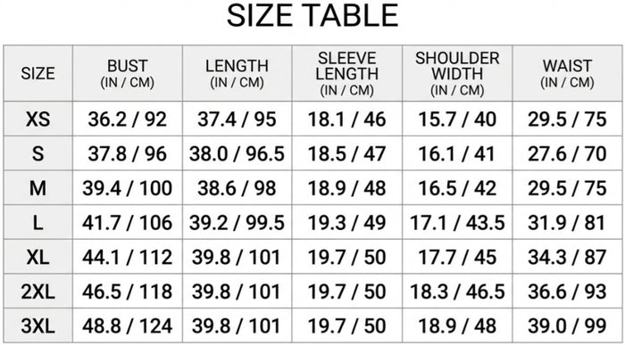 Size Guide