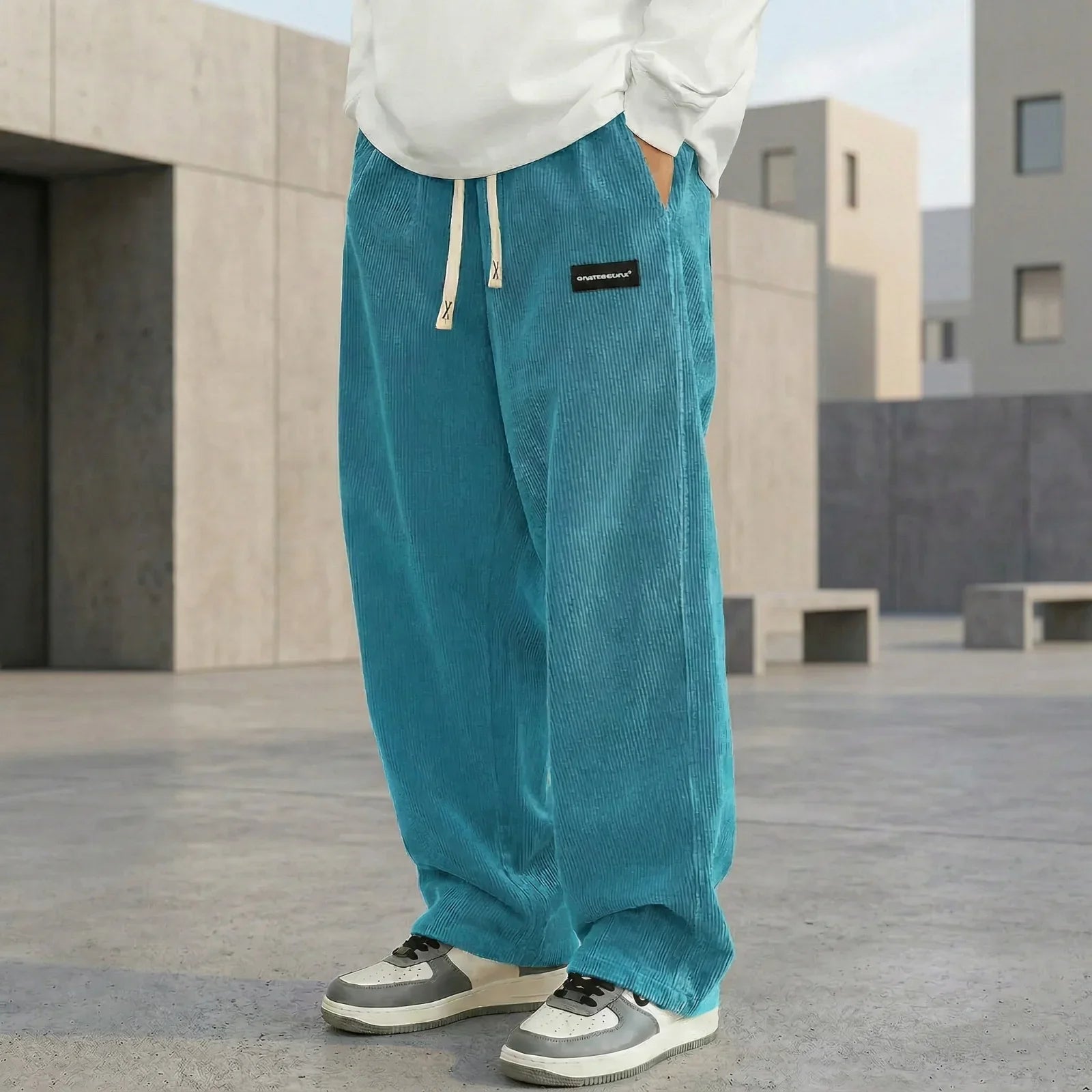 Atlas™ Straight-Leg Textured-Fabric Pants