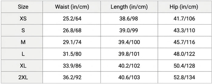 Size Guide