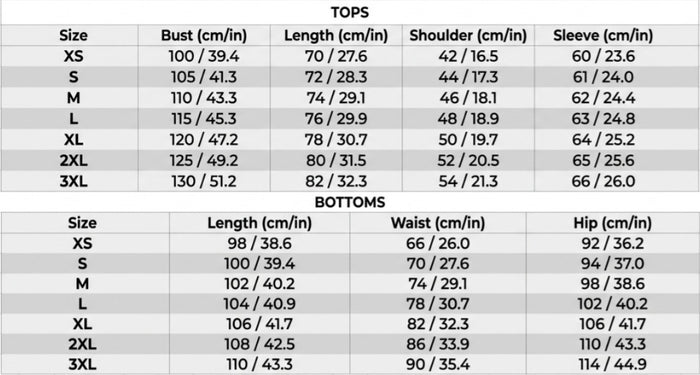 Size Guide