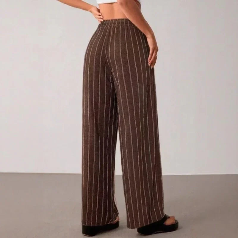 Zirelle™ Pants with Elegant Stripes and Smart Comfort